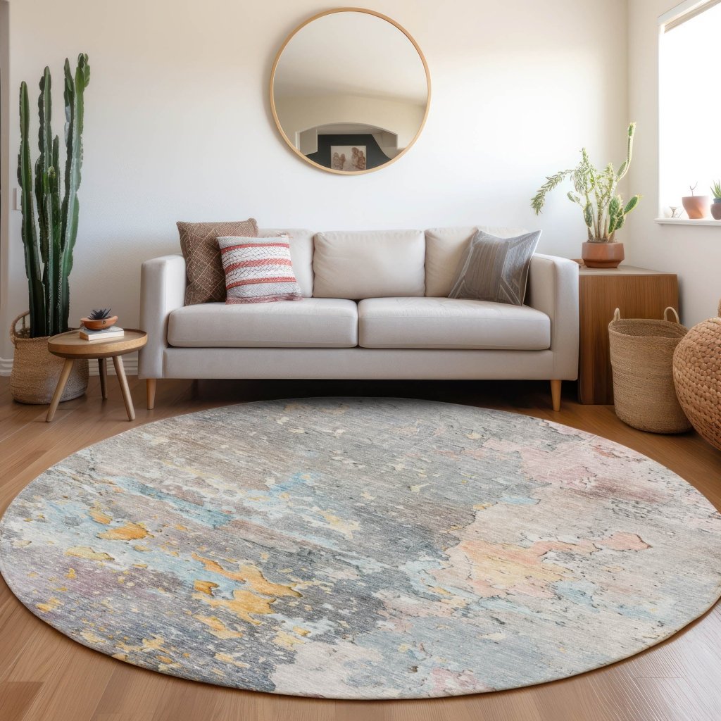LOOMLAN Rugs Ellior Granite Washable Indoor-Outdoor Rug
