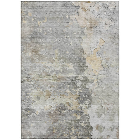LOOMLAN Rugs Ellior Gray Washable Indoor-Outdoor Rug