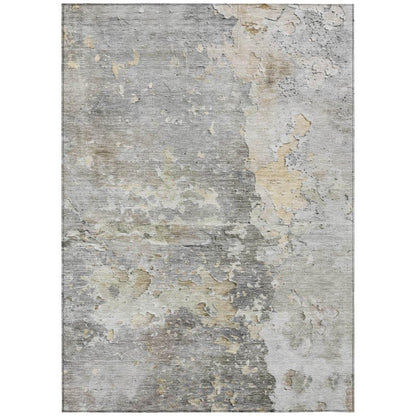 LOOMLAN Rugs Ellior Gray Washable Indoor-Outdoor Rug