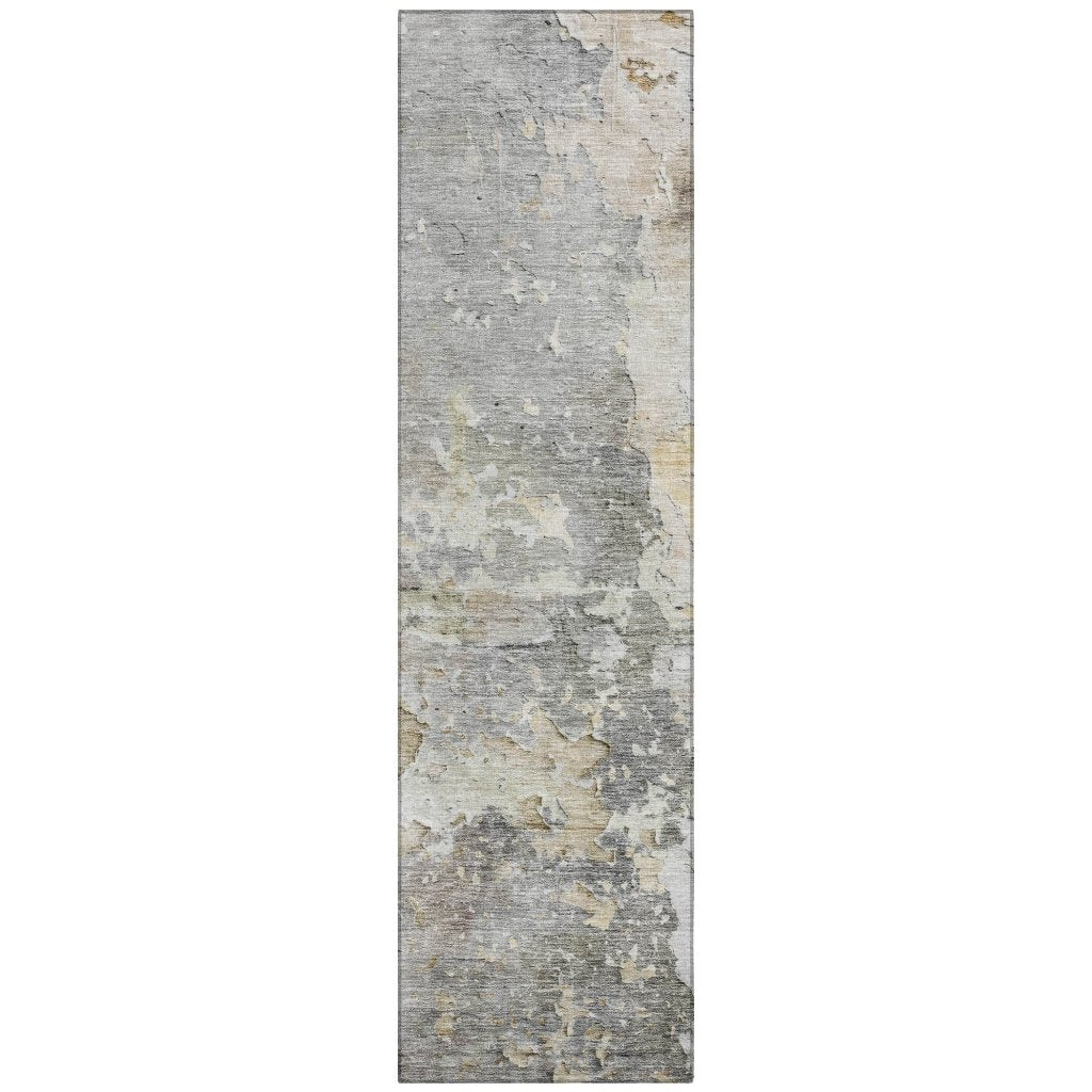 LOOMLAN Rugs Ellior Gray Washable Indoor-Outdoor Rug