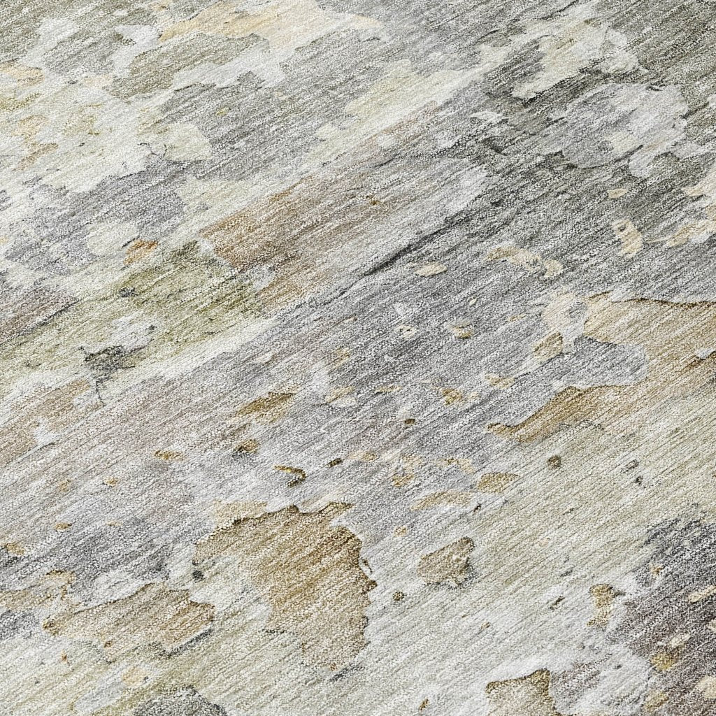 LOOMLAN Rugs Ellior Gray Washable Indoor-Outdoor Rug