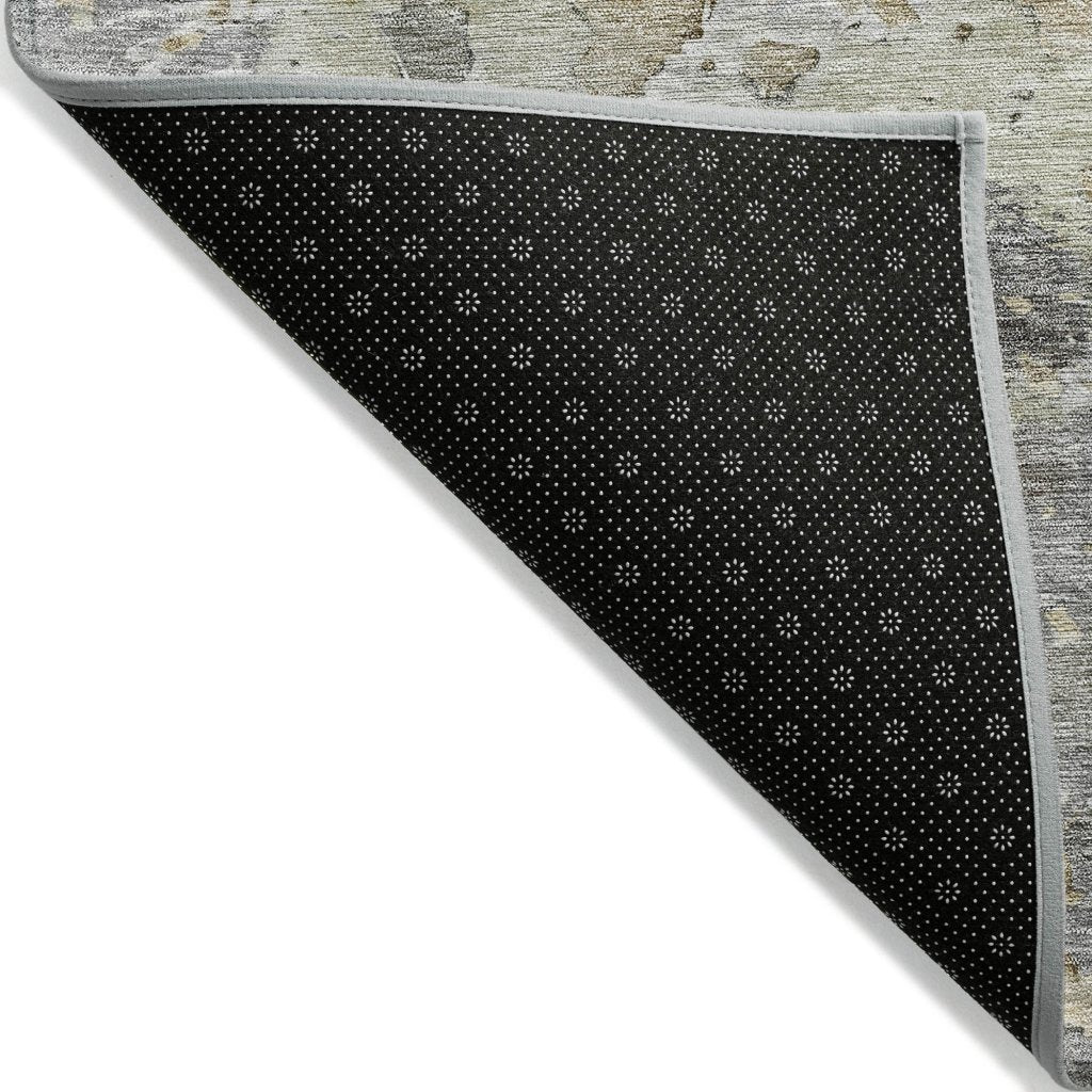 LOOMLAN Rugs Ellior Gray Washable Indoor-Outdoor Rug