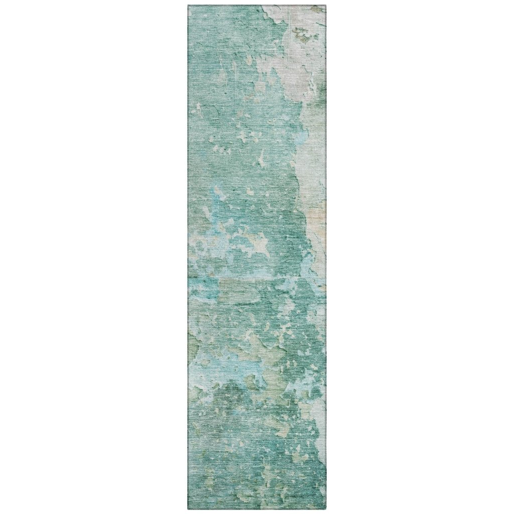 LOOMLAN Rugs Ellior Green Washable Indoor-Outdoor Rug