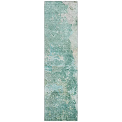 LOOMLAN Rugs Ellior Green Washable Indoor-Outdoor Rug
