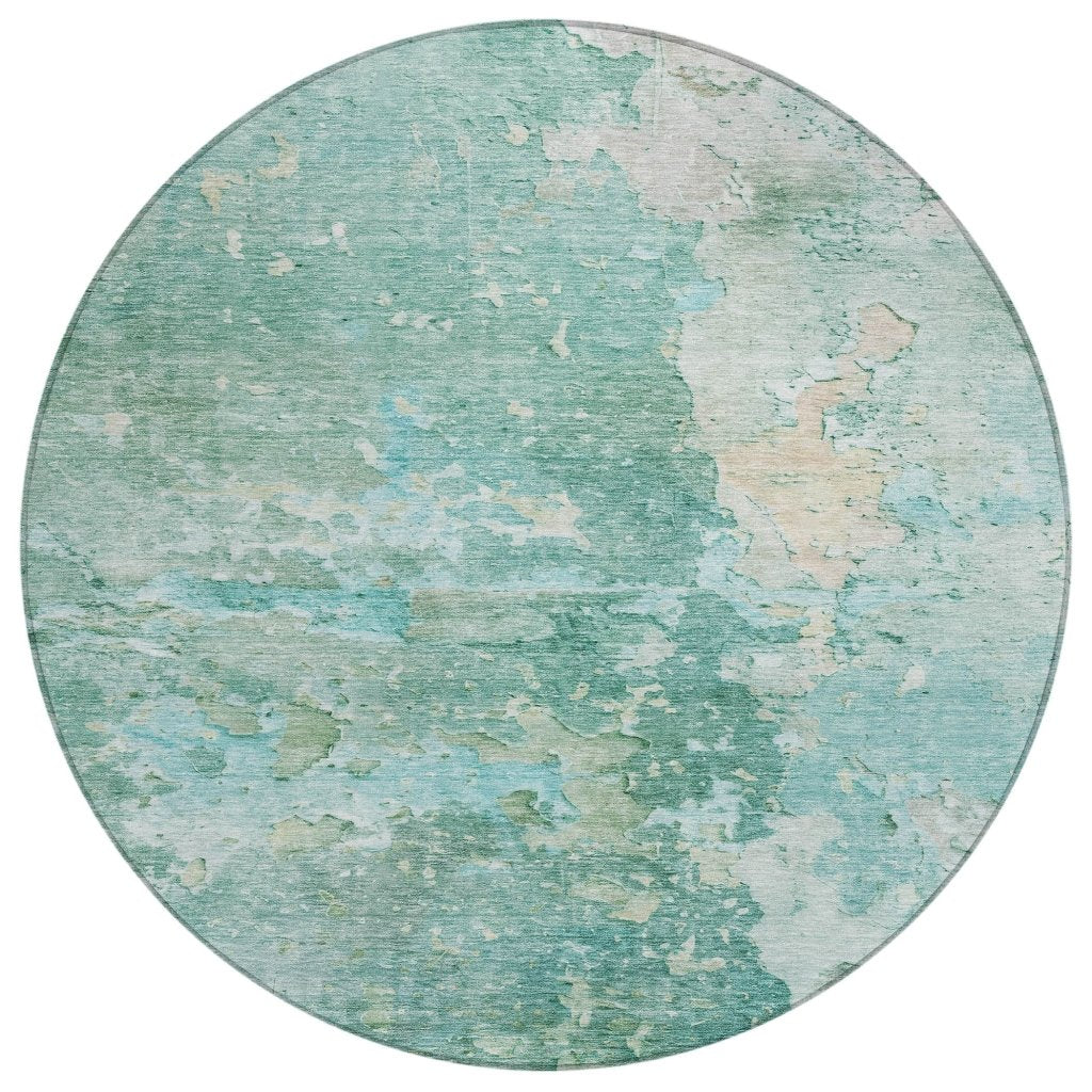 LOOMLAN Rugs Ellior Green Washable Indoor-Outdoor Rug
