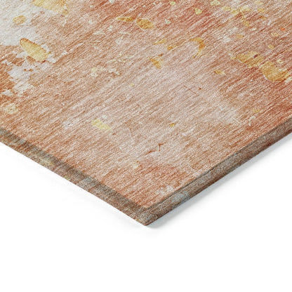 LOOMLAN Rugs Ellior Orange Washable Indoor-Outdoor Rug