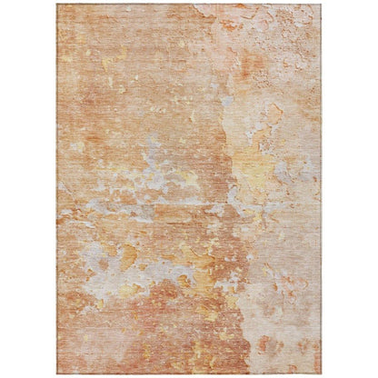 LOOMLAN Rugs Ellior Orange Washable Indoor-Outdoor Rug