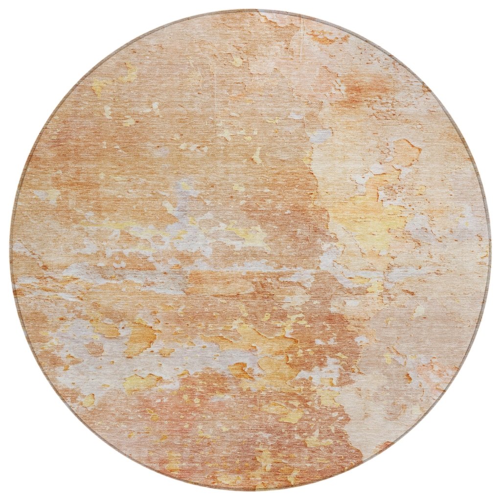 LOOMLAN Rugs Ellior Orange Washable Indoor-Outdoor Rug