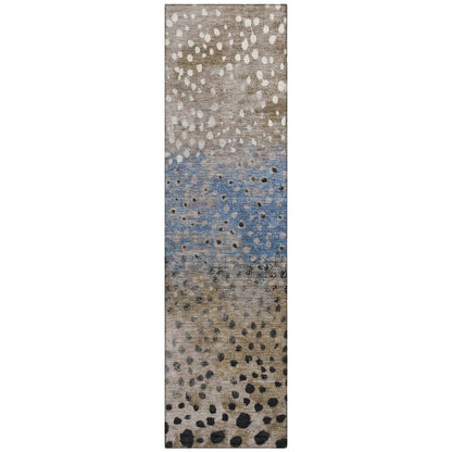 LOOMLAN Rugs Eloisia Brown Washable Indoor-Outdoor Rug