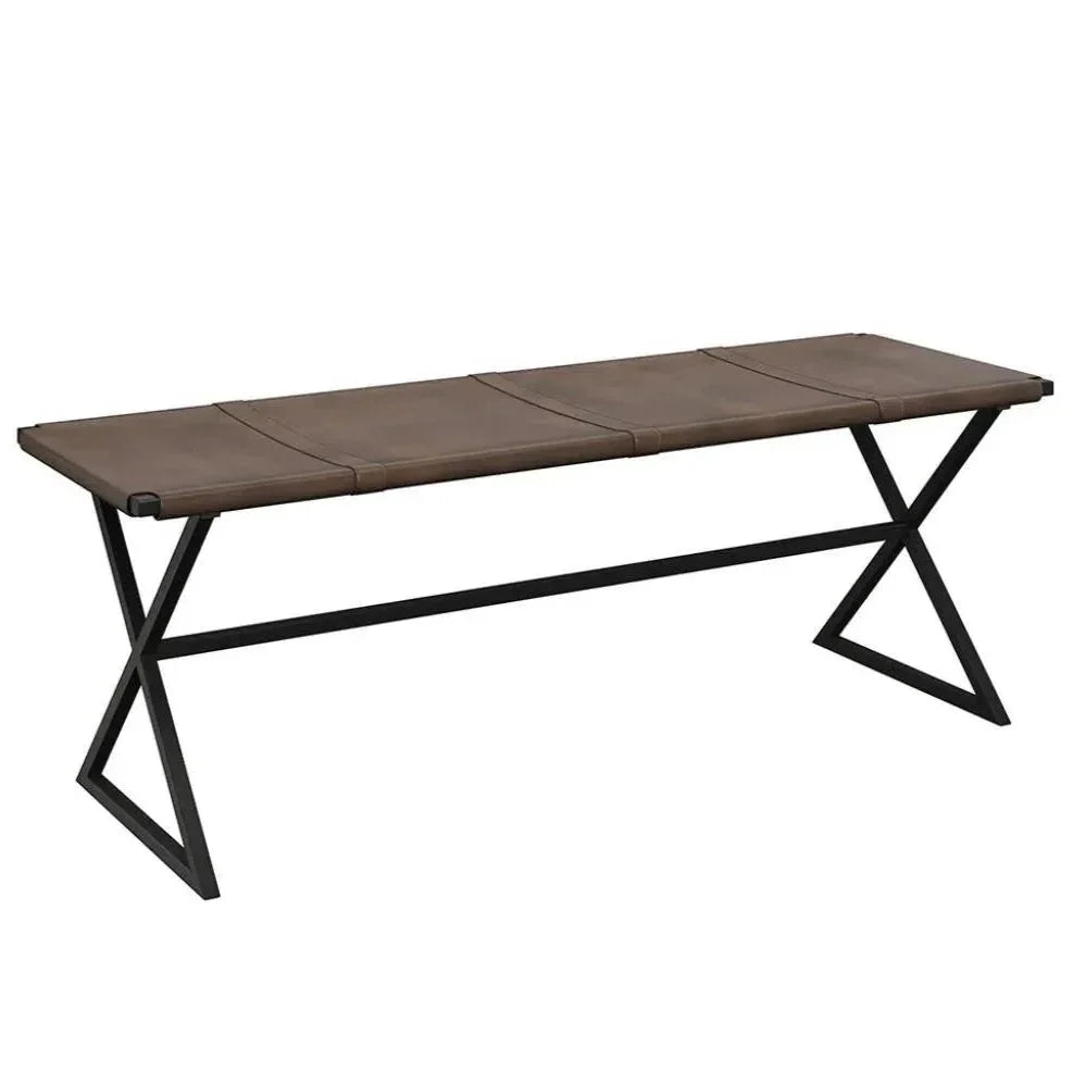 Elon Leather Backless Bench