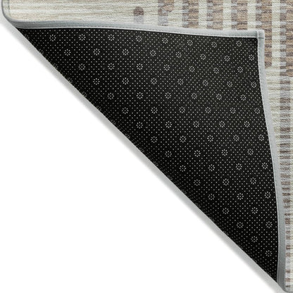 LOOMLAN Rugs Elowen Beige Washable Indoor-Outdoor Rug