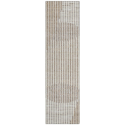 LOOMLAN Rugs Elowen Beige Washable Indoor-Outdoor Rug