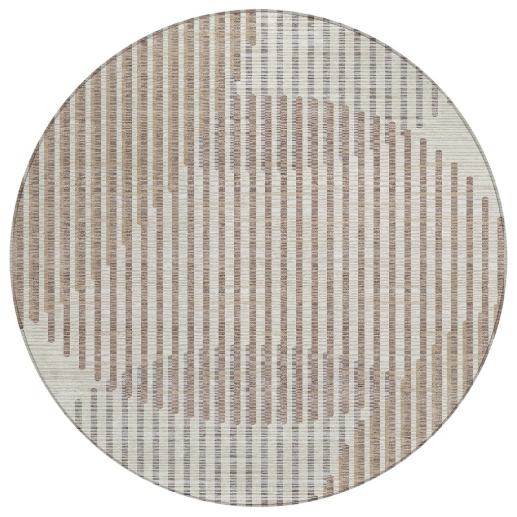 LOOMLAN Rugs Elowen Beige Washable Indoor-Outdoor Rug