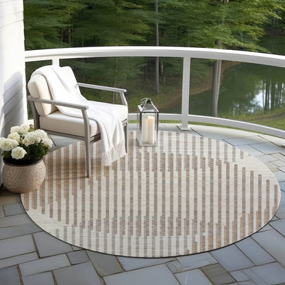 LOOMLAN Rugs Elowen Beige Washable Indoor-Outdoor Rug