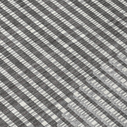 LOOMLAN Rugs Elowen Charcoal Washable Indoor-Outdoor Rug