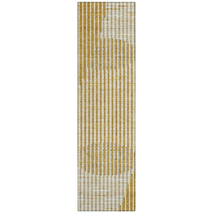 LOOMLAN Rugs Elowen Gold Washable Indoor-Outdoor Rug
