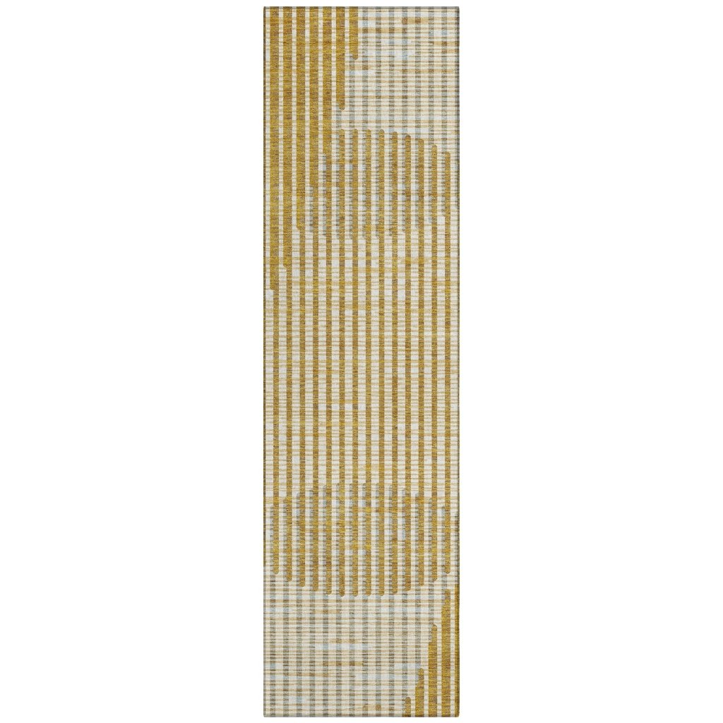 LOOMLAN Rugs Elowen Gold Washable Indoor-Outdoor Rug