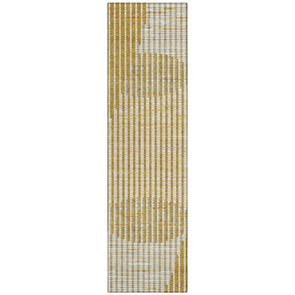 LOOMLAN Rugs Elowen Gold Washable Indoor-Outdoor Rug
