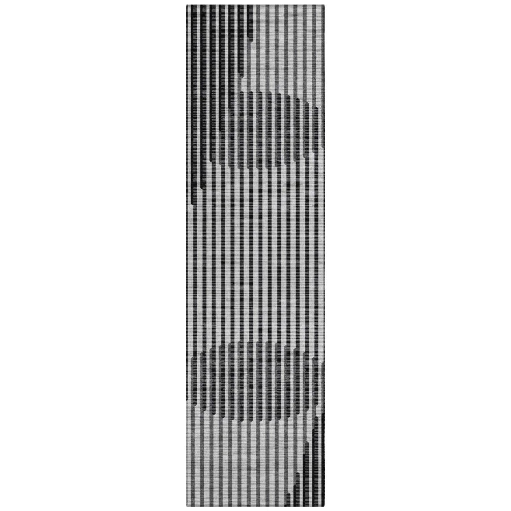 LOOMLAN Rugs Elowen Gray Washable Indoor-Outdoor Rug