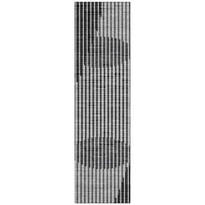 LOOMLAN Rugs Elowen Gray Washable Indoor-Outdoor Rug