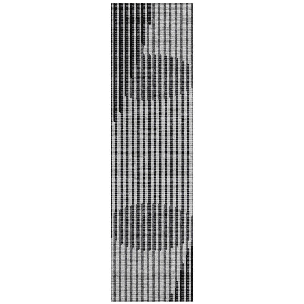 LOOMLAN Rugs Elowen Gray Washable Indoor-Outdoor Rug
