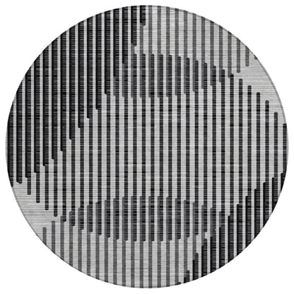 LOOMLAN Rugs Elowen Gray Washable Indoor-Outdoor Rug