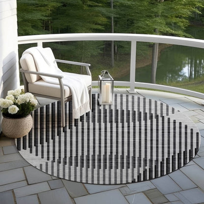 LOOMLAN Rugs Elowen Gray Washable Indoor-Outdoor Rug