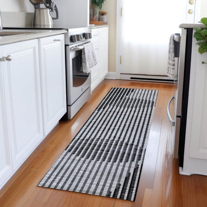 LOOMLAN Rugs Elowen Gray Washable Indoor-Outdoor Rug