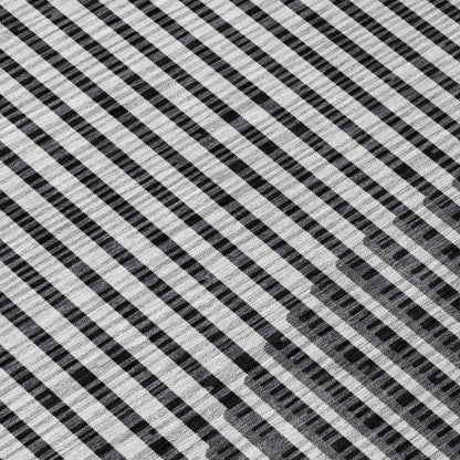 LOOMLAN Rugs Elowen Gray Washable Indoor-Outdoor Rug