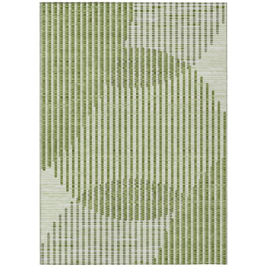 LOOMLAN Rugs Elowen Green Washable Indoor-Outdoor Rug