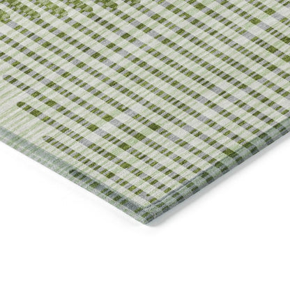 LOOMLAN Rugs Elowen Green Washable Indoor-Outdoor Rug