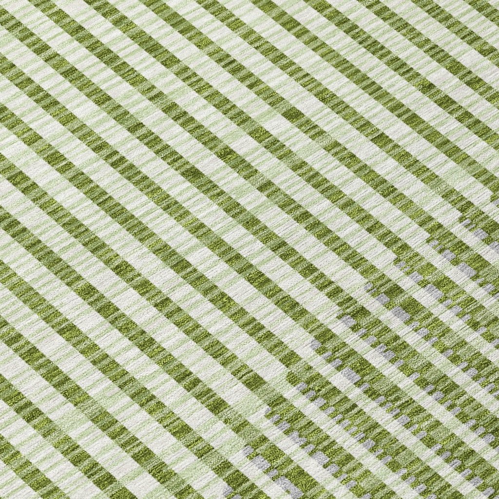 LOOMLAN Rugs Elowen Green Washable Indoor-Outdoor Rug