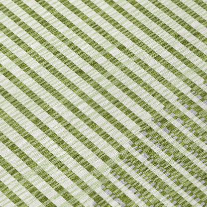 LOOMLAN Rugs Elowen Green Washable Indoor-Outdoor Rug