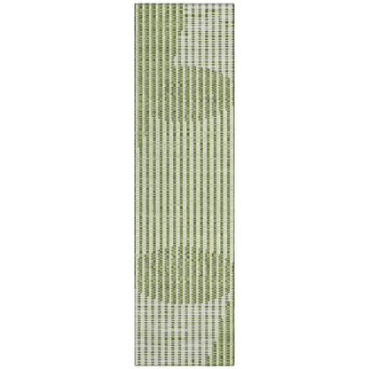 LOOMLAN Rugs Elowen Green Washable Indoor-Outdoor Rug
