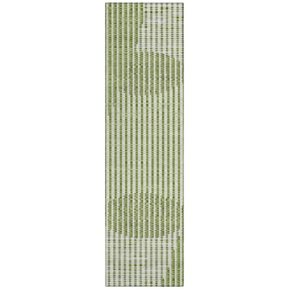 LOOMLAN Rugs Elowen Green Washable Indoor-Outdoor Rug