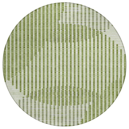 LOOMLAN Rugs Elowen Green Washable Indoor-Outdoor Rug