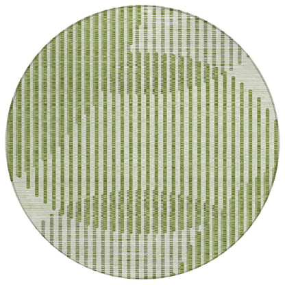 LOOMLAN Rugs Elowen Green Washable Indoor-Outdoor Rug