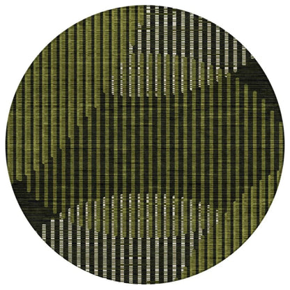 LOOMLAN Rugs Elowen Olive Washable Indoor-Outdoor Rug