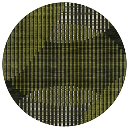 LOOMLAN Rugs Elowen Olive Washable Indoor-Outdoor Rug