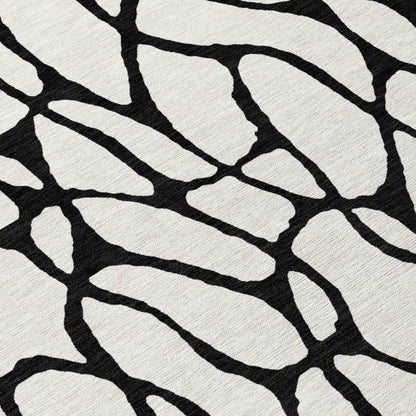 LOOMLAN Rugs Elowira Ivory Washable Indoor-Outdoor Rug