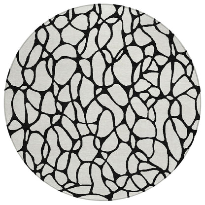 LOOMLAN Rugs Elowira Ivory Washable Indoor-Outdoor Rug