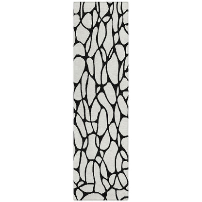 LOOMLAN Rugs Elowira Ivory Washable Indoor-Outdoor Rug