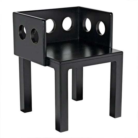 Noir Elton Solid Wood Dining Chair