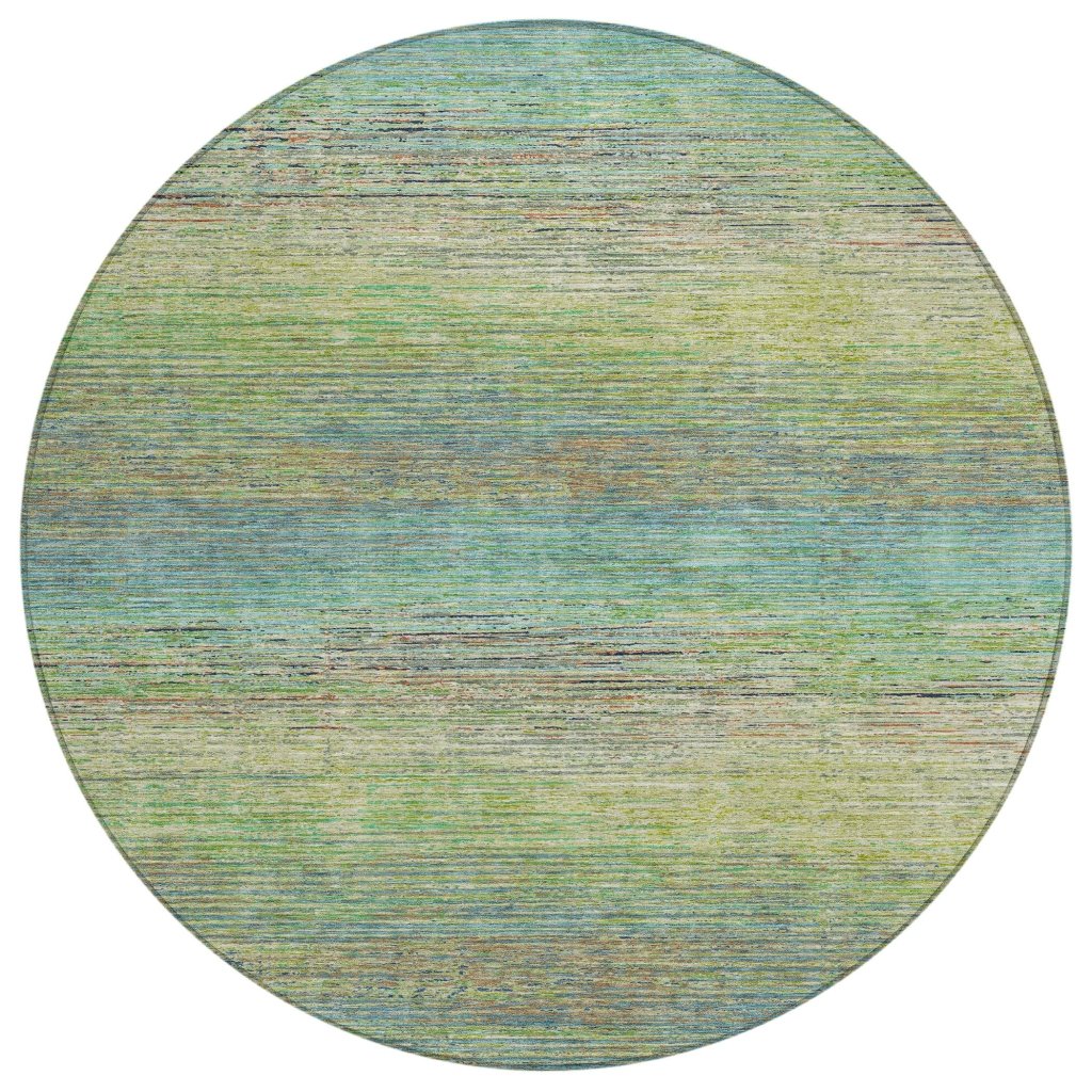 LOOMLAN Rugs Elu Green Washable Indoor-Outdoor Rug