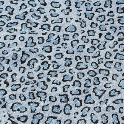 LOOMLAN Rugs Elyvia Blue Washable Indoor-Outdoor Rug