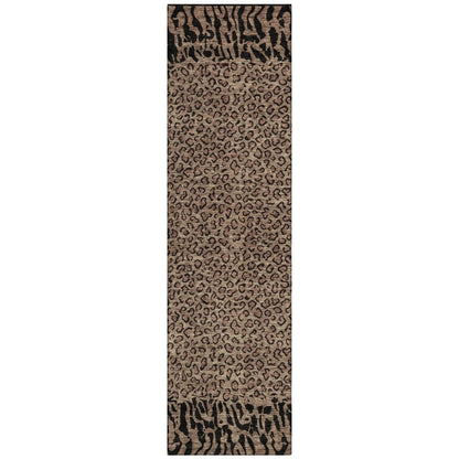 LOOMLAN Rugs Elyvia Brown Washable Indoor-Outdoor Rug
