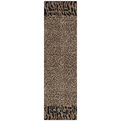 LOOMLAN Rugs Elyvia Brown Washable Indoor-Outdoor Rug