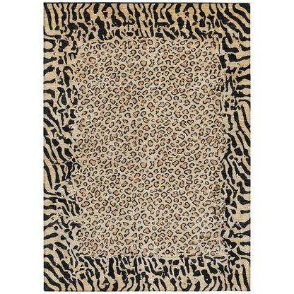 LOOMLAN Rugs Elyvia Gold Washable Indoor-Outdoor Rug