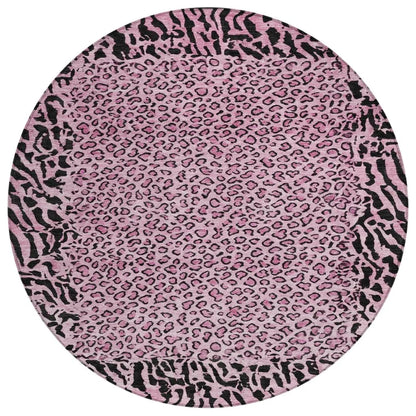 LOOMLAN Rugs Elyvia Pink Washable Indoor-Outdoor Rug