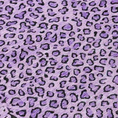 LOOMLAN Rugs Elyvia Purple Washable Indoor-Outdoor Rug